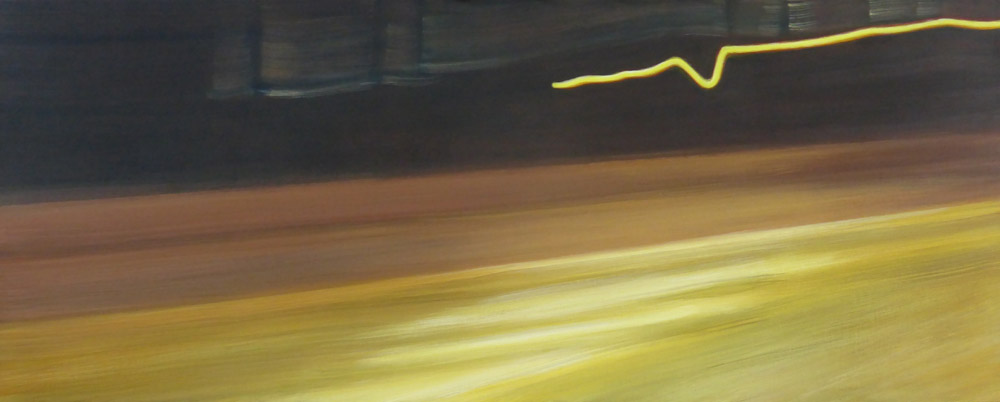 2014 dwaallicht A12, 80x200cm eitempera op linnen ©july leesberg