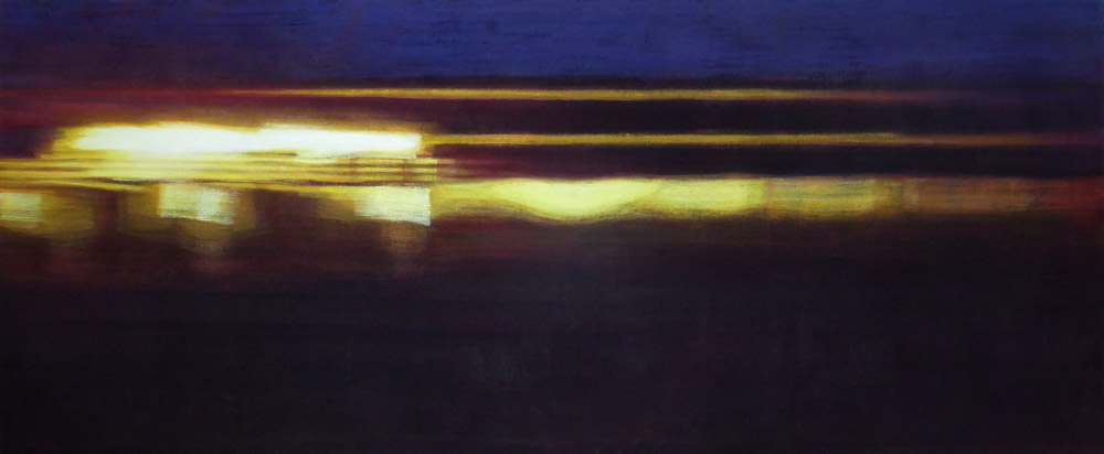 2014 in het voorbijgaan A73, eitempera op linnen 80x200cm ©july leesberg